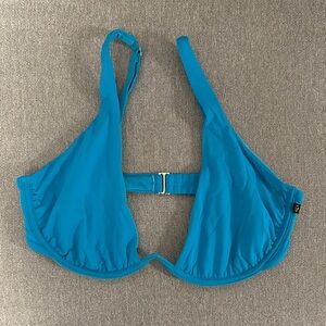 La Vie En Rose Teal Bikini Top